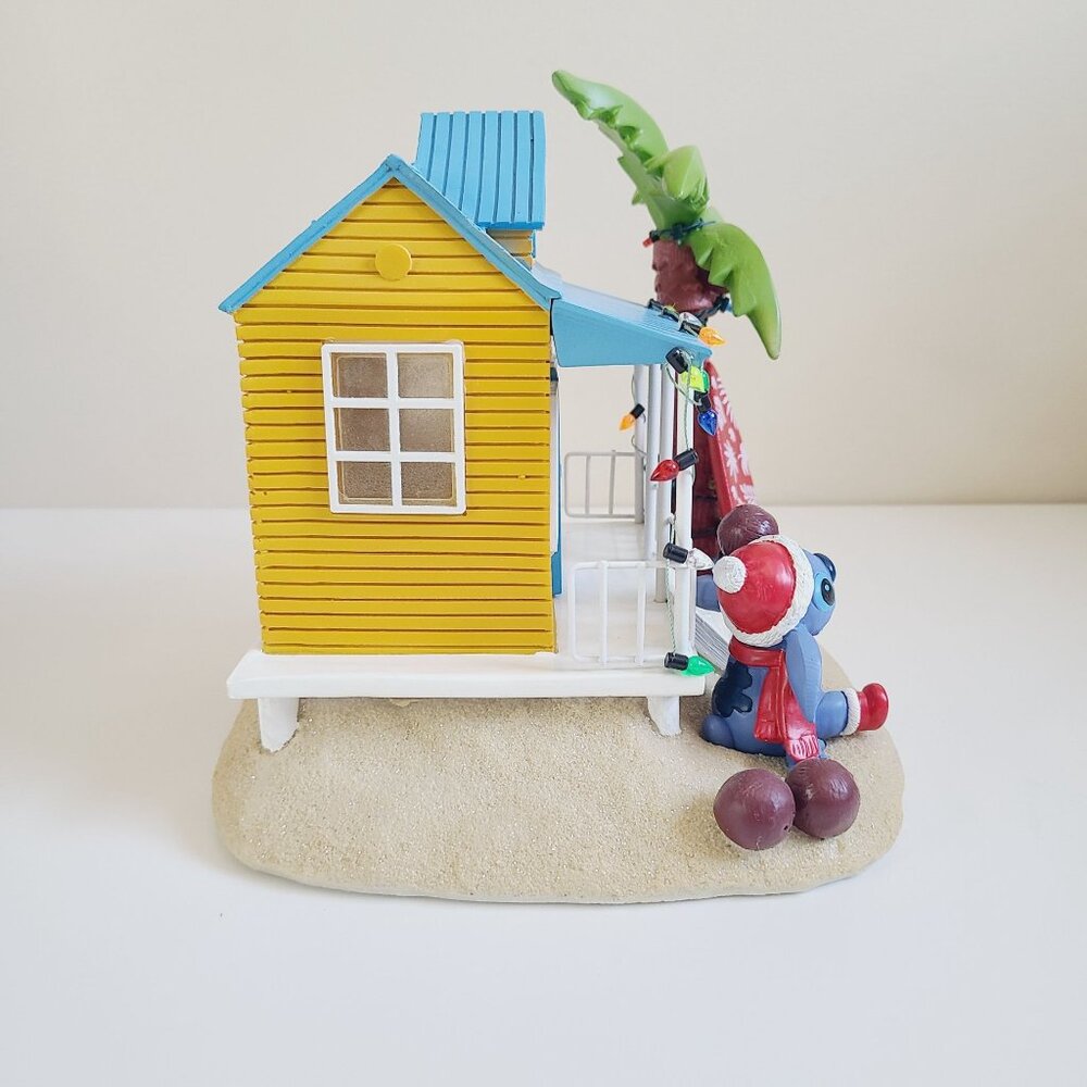 Disney St. Nicholas Square Stitch Illuminated Holiday Beach House Christmas - Picture 3 of 12